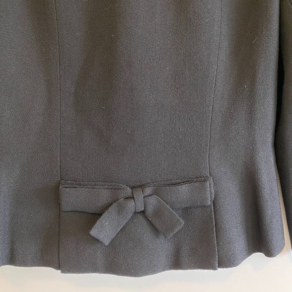 Vintage I. Magnin & Co. Black 3/4 Sleeve Blazer - Picture 7 of 13